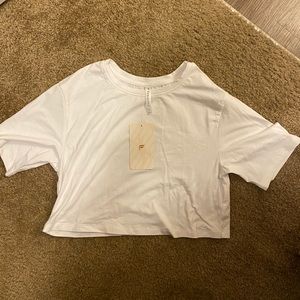 NWT Jade style Fabletics boxy crop tee